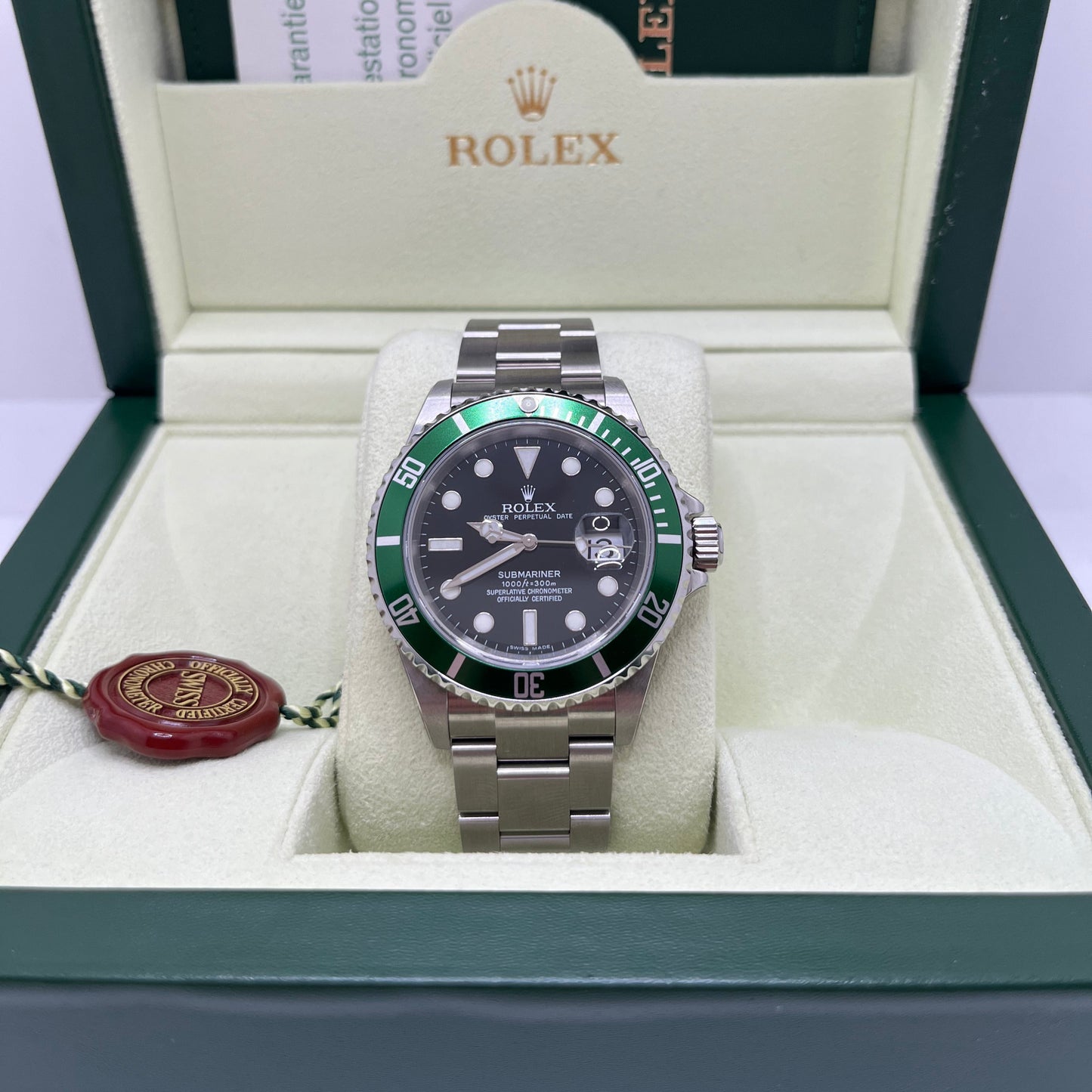 Rolex Submariner Date Ref. 16610LV NOS FULL-SET, garanzia ITA