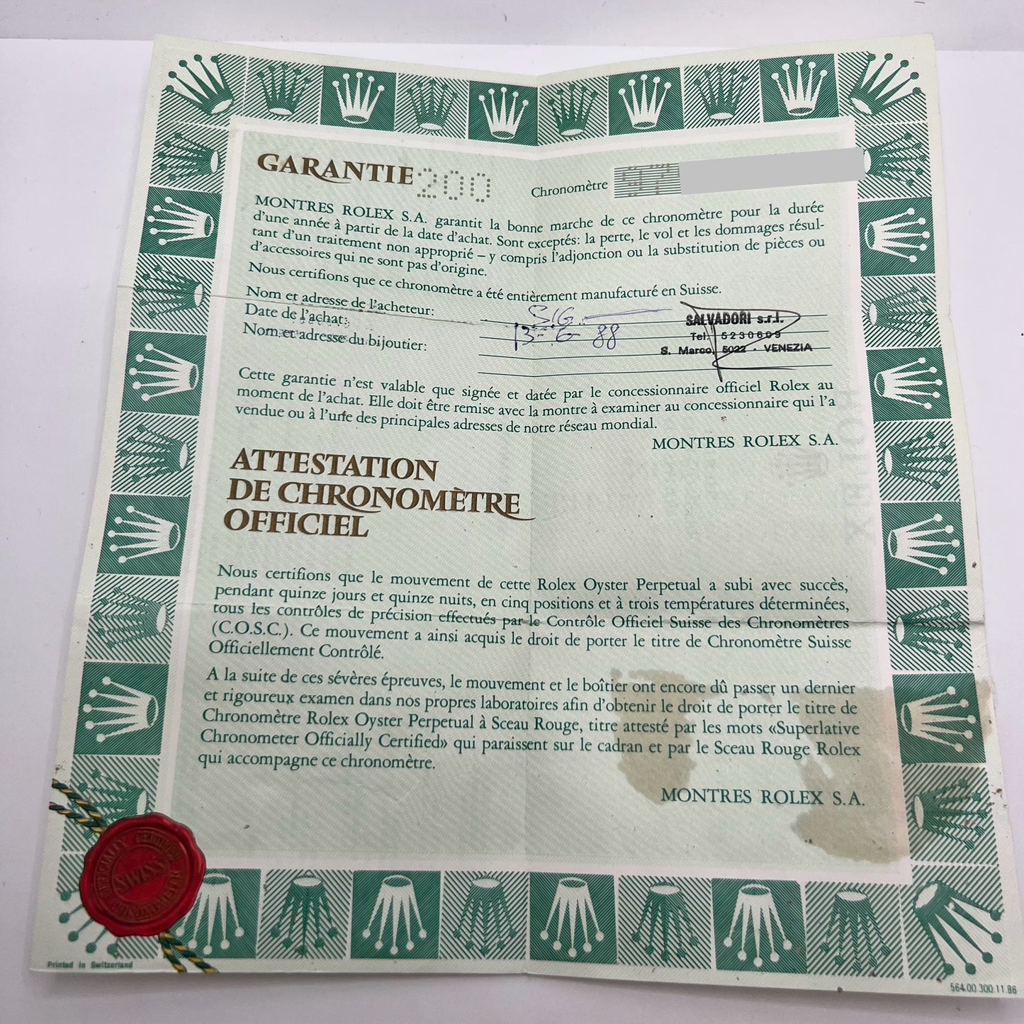 Rolex Submariner Date Ref. 16803 Never Polished Full-Set