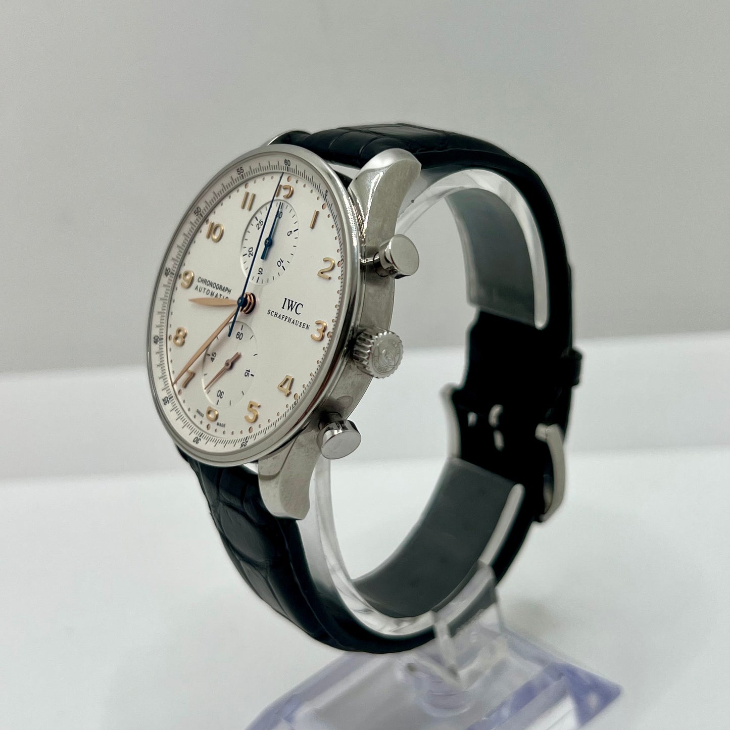 IWC Portuguese Chronograph Watch & Card