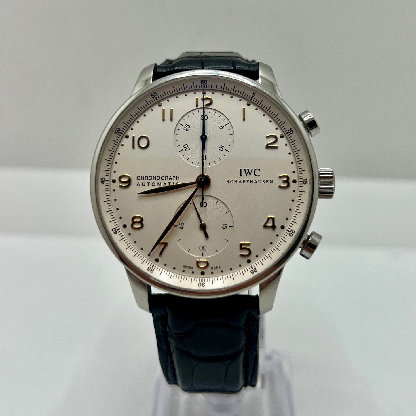 IWC Portuguese Chronograph Watch & Card