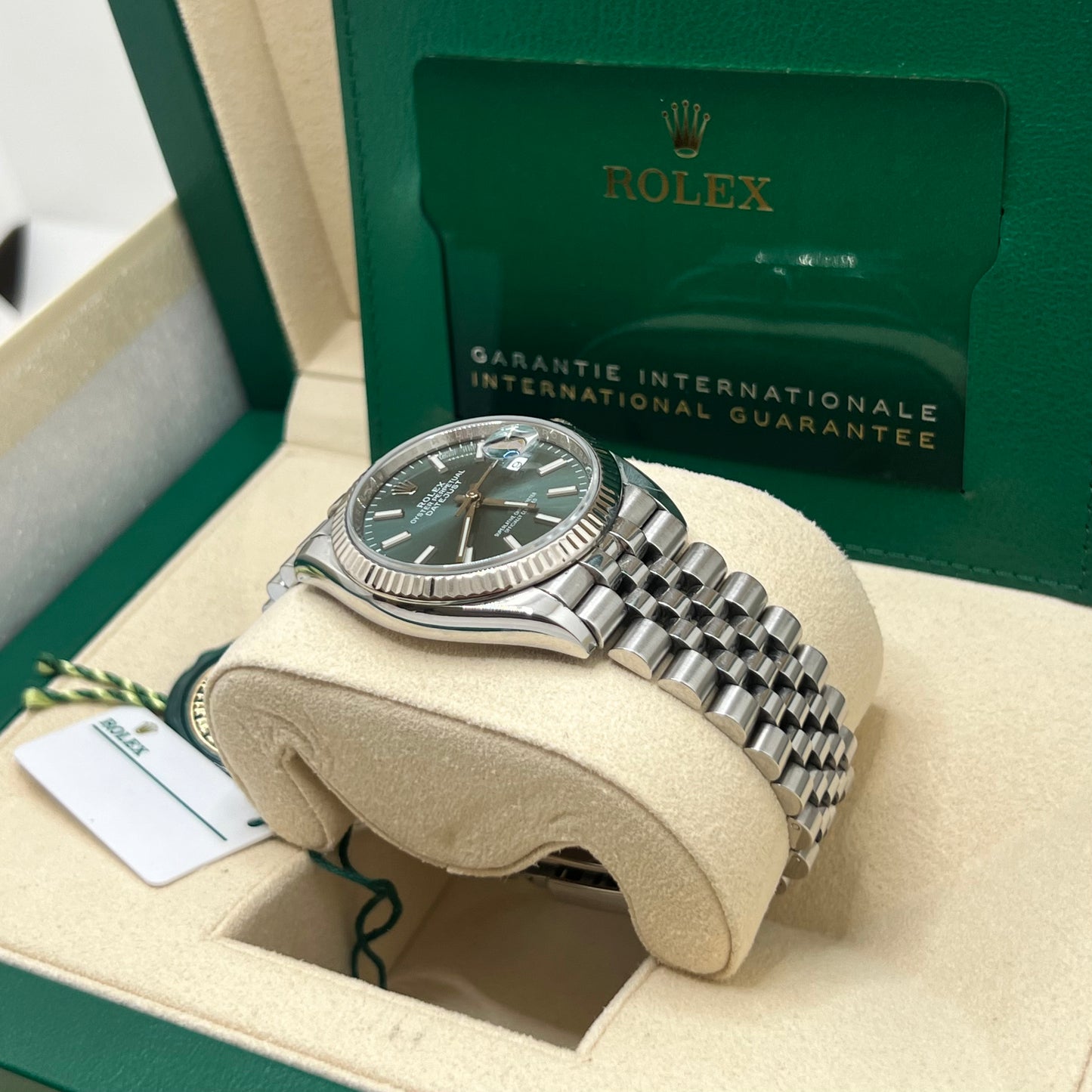 Rolex Datejust 36 FULL-SET 2022 GREEN DIAL