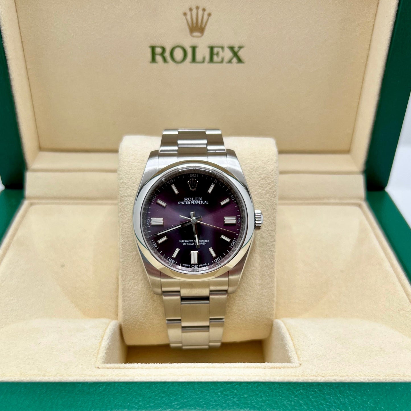 Rolex Oyster Perpetual GRAPE Dial Ref. 116000 Full-Set