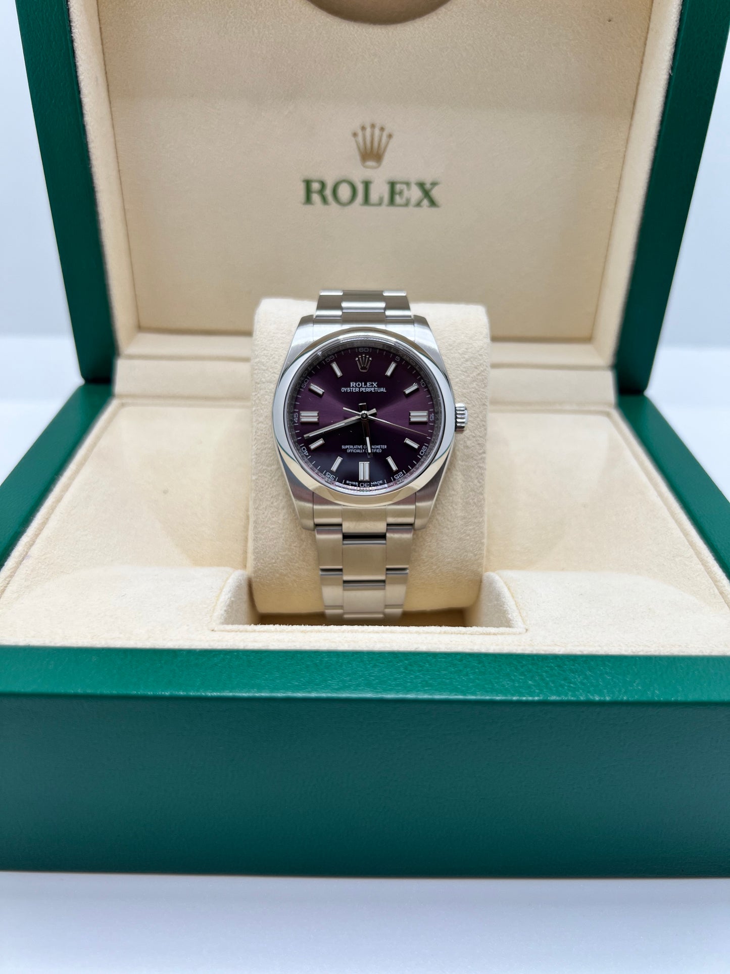 Rolex Oyster Perpetual GRAPE Dial Ref. 116000 Full-Set