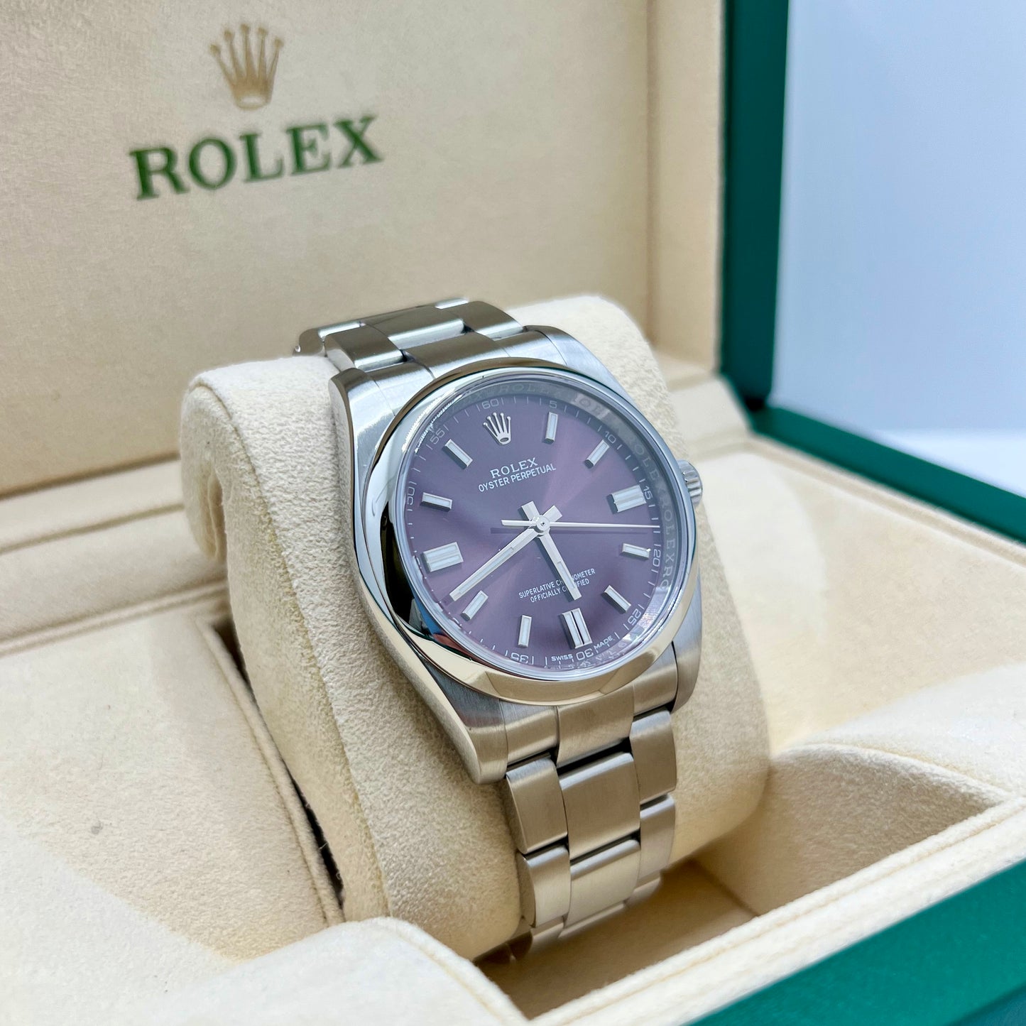Rolex Oyster Perpetual GRAPE Dial Ref. 116000 Full-Set