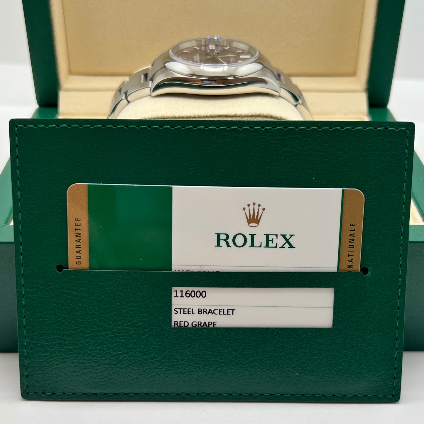 Rolex Oyster Perpetual GRAPE Dial Ref. 116000 Full-Set