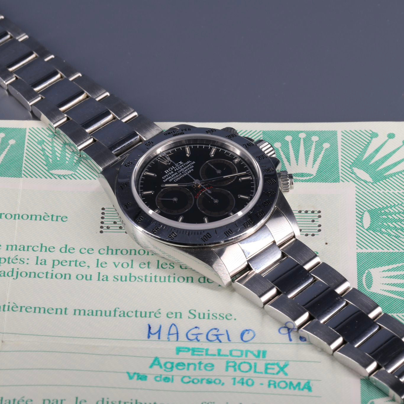 Rolex Daytona "PATRIZZI" DIAL Full Set Year 1996