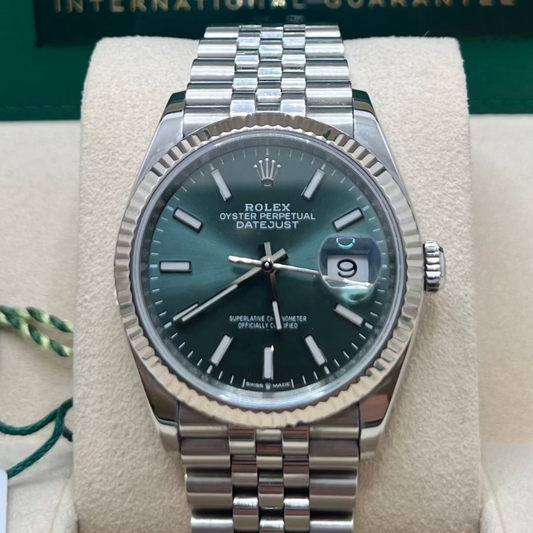 Rolex Datejust 36 FULL-SET 2022 GREEN DIAL