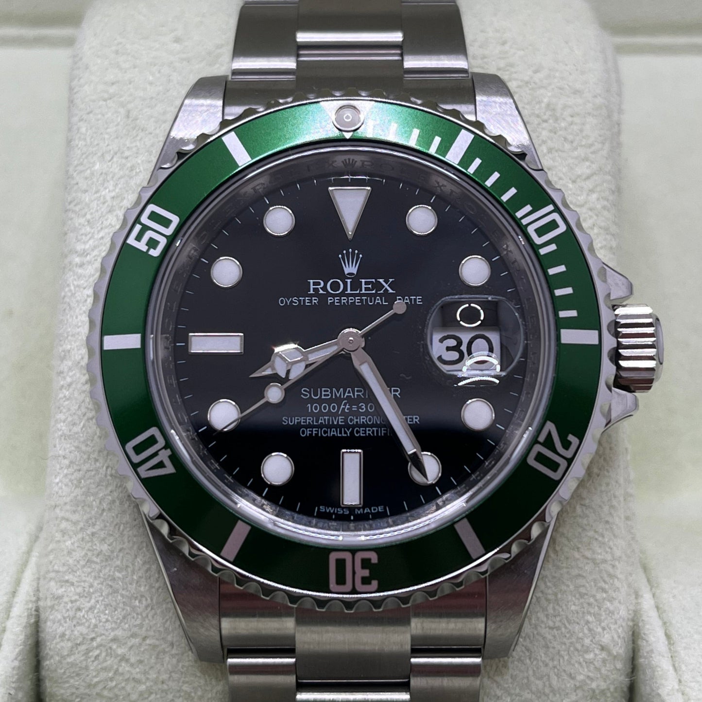 Rolex Submariner Date Ref. 16610LV NOS FULL-SET, garanzia ITA