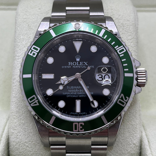 Rolex Submariner Date Ref. 16610LV NOS FULL-SET, garanzia ITA