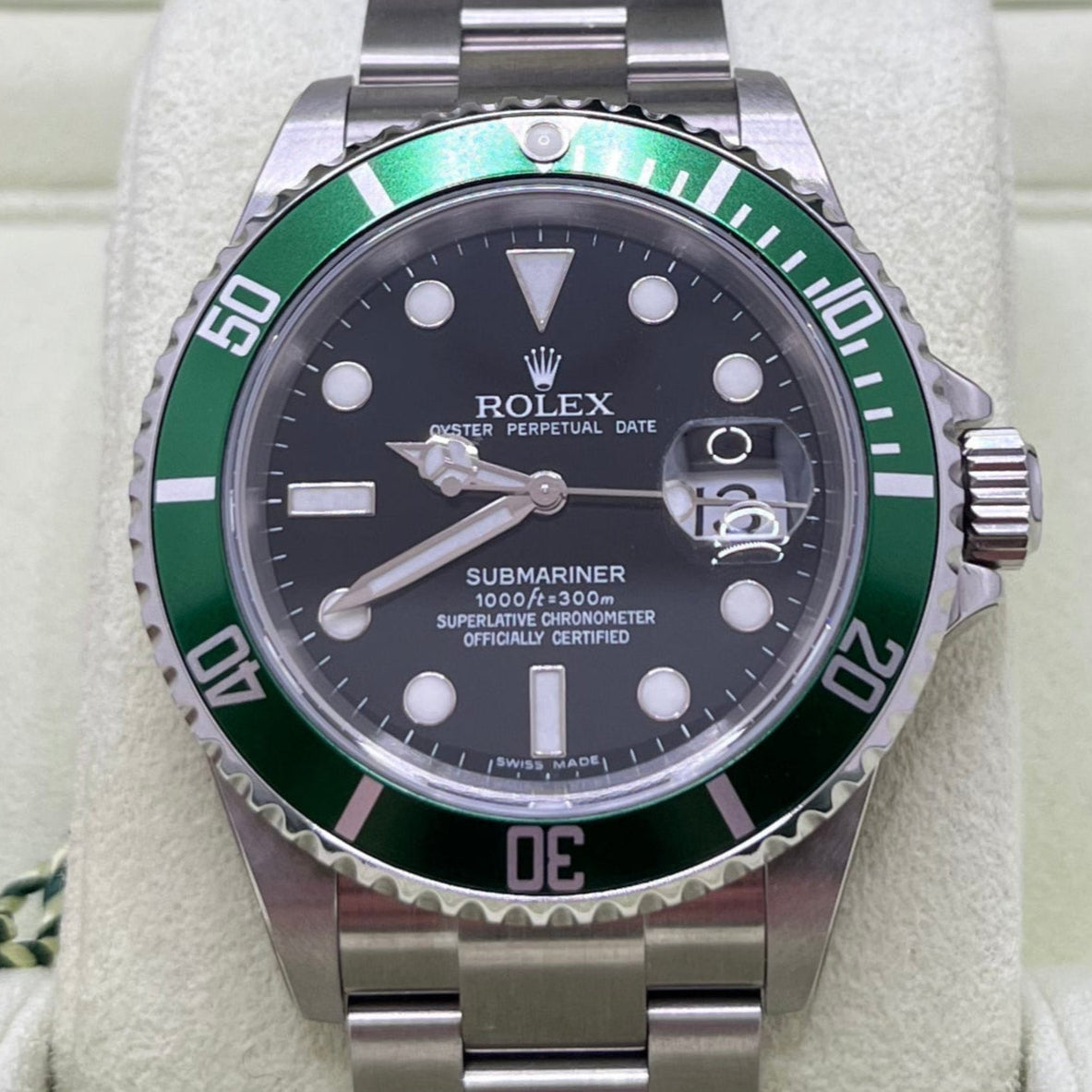 Rolex Submariner Date Ref. 16610LV NOS FULL-SET, garanzia ITA