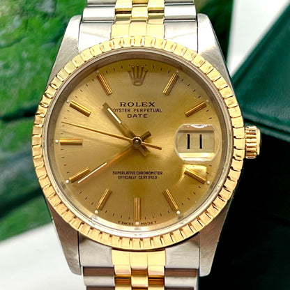 Rolex Date Ref. 15233 Champagne Dial