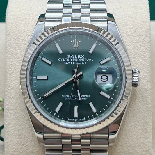 Rolex Datejust 36 FULL-SET 2022 GREEN DIAL