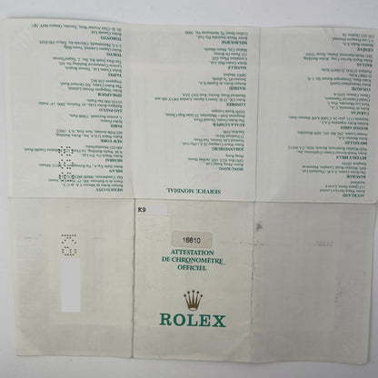 Rolex Submariner Ref. 16610 Year 2001