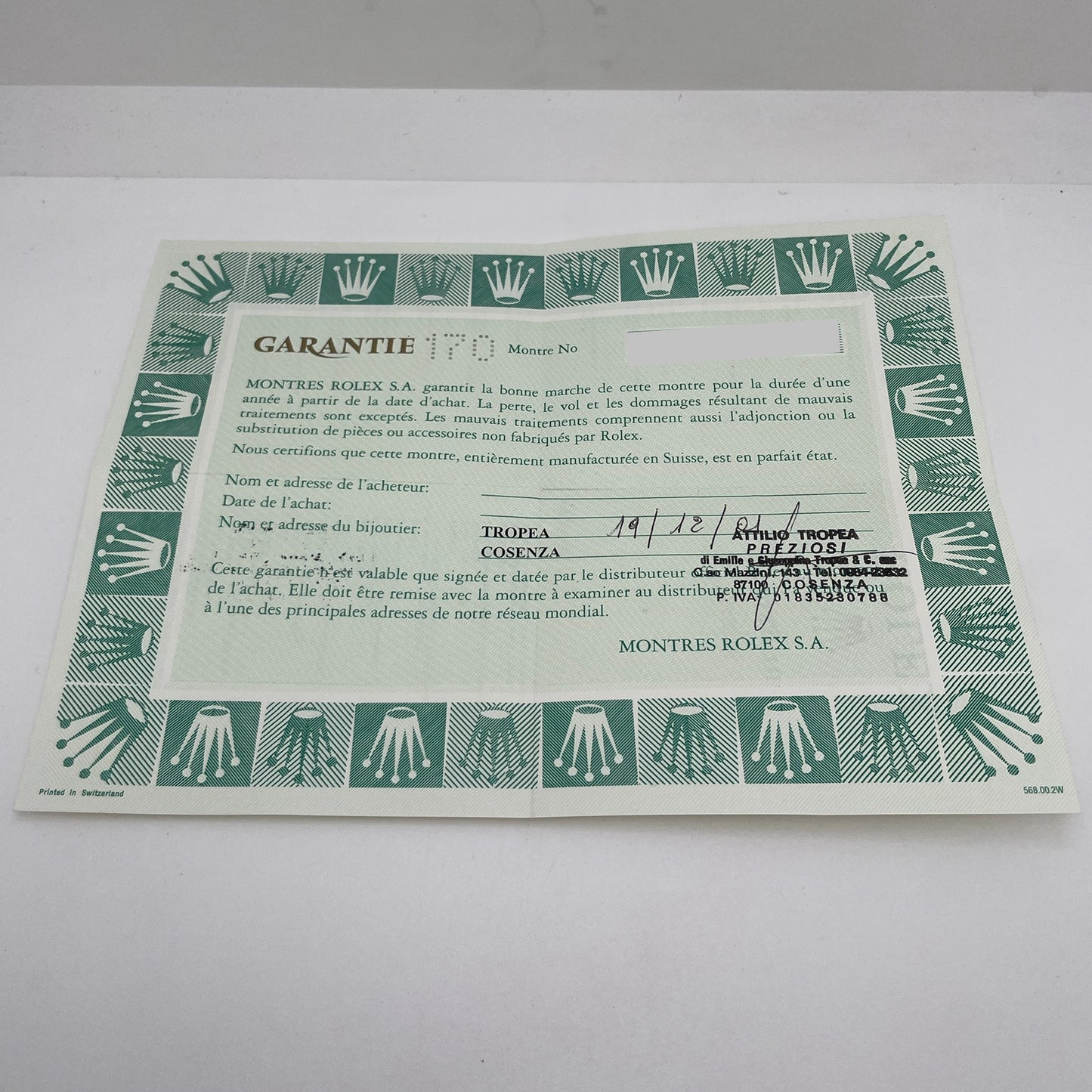 Rolex Air King Ref. 14000M *NOS* Year 2001