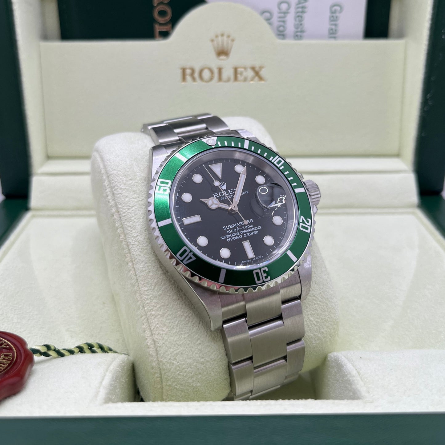 Rolex Submariner Date Ref. 16610LV NOS FULL-SET, garanzia ITA