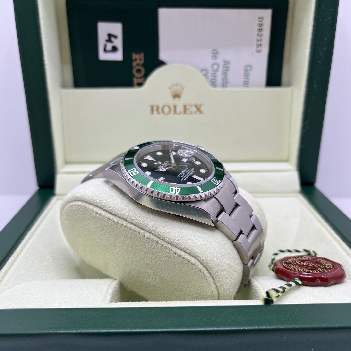 Rolex Submariner Date Ref. 16610LV NOS FULL-SET, garanzia ITA