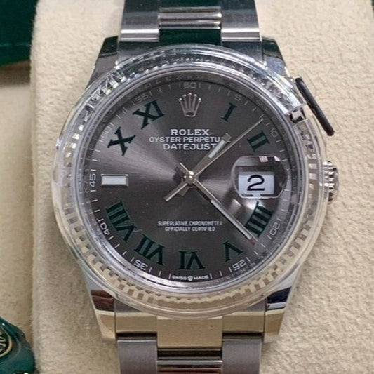 Rolex Datejust 36 WIMBLEDON 99% NEW