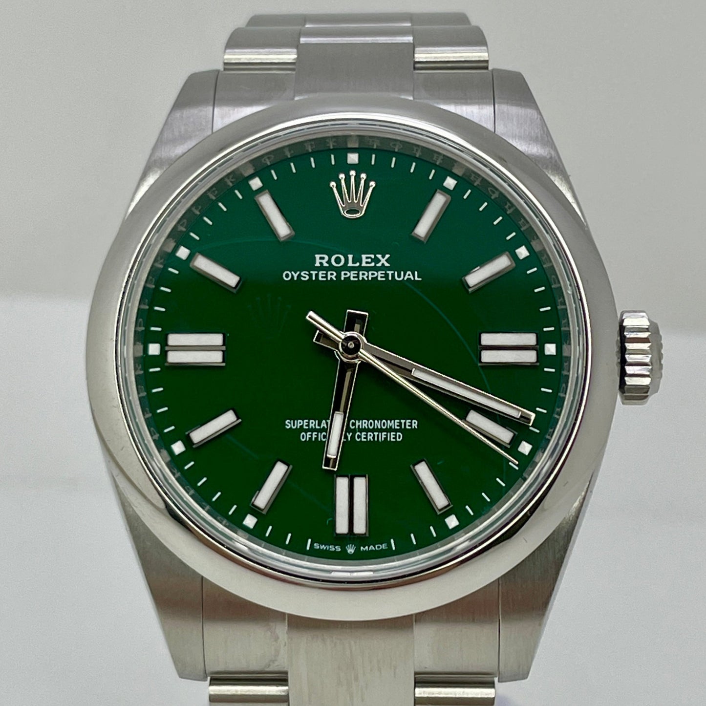 Rolex Oyster Perpetual Green Dial 2025