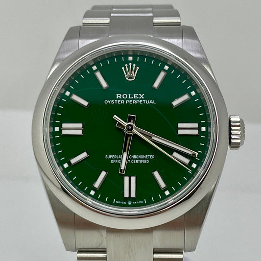 Rolex Oyster Perpetual Green Dial 2025