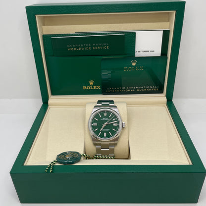 Rolex Oyster Perpetual Green Dial 2025