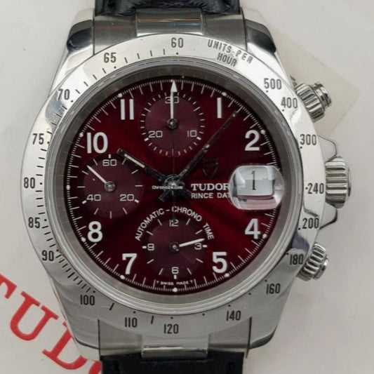 Tudor Tiger Prince Date CHRONOGRAPH BURGUNDY